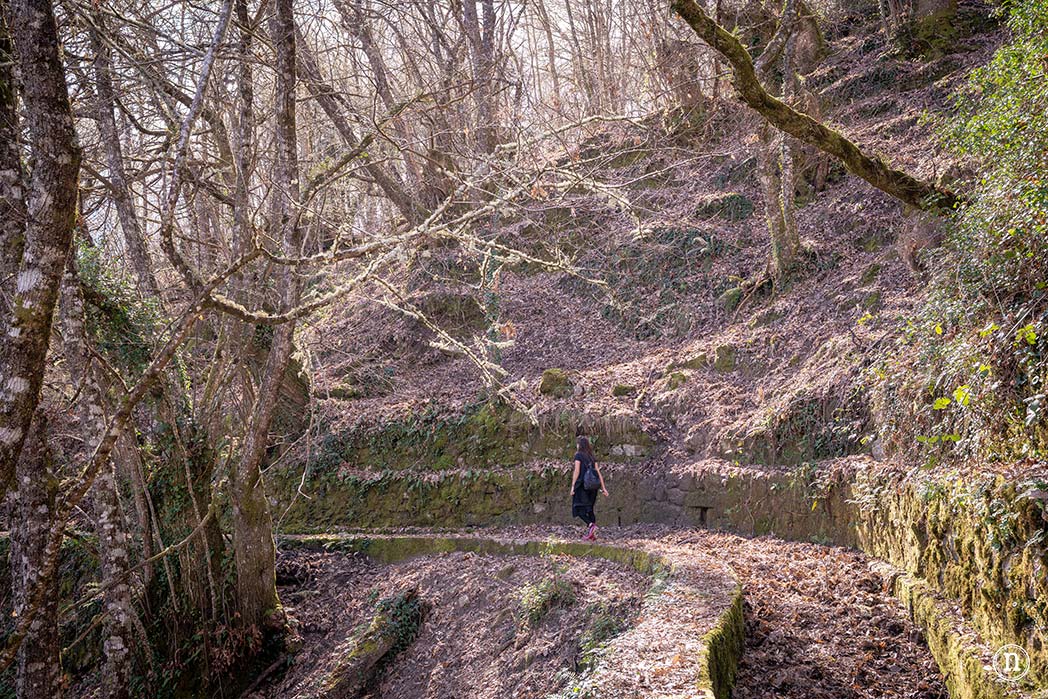 Pasarelas del río Mao y necrópolis de San Vítor en la Ribeira Sacra